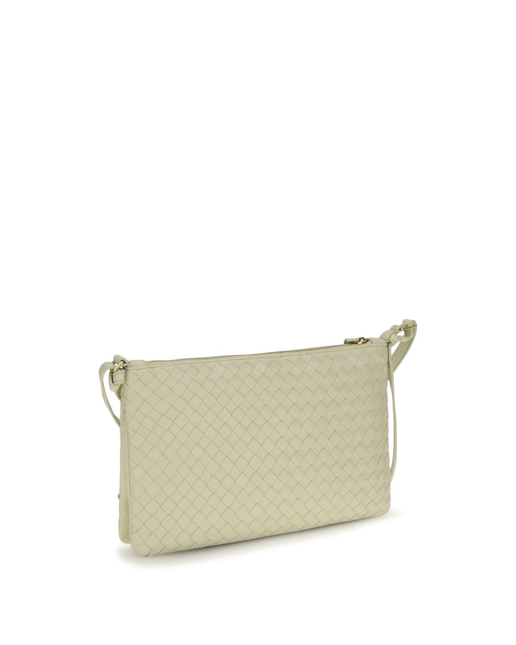 Bottega Veneta White Intrecciato Shoulder Bag