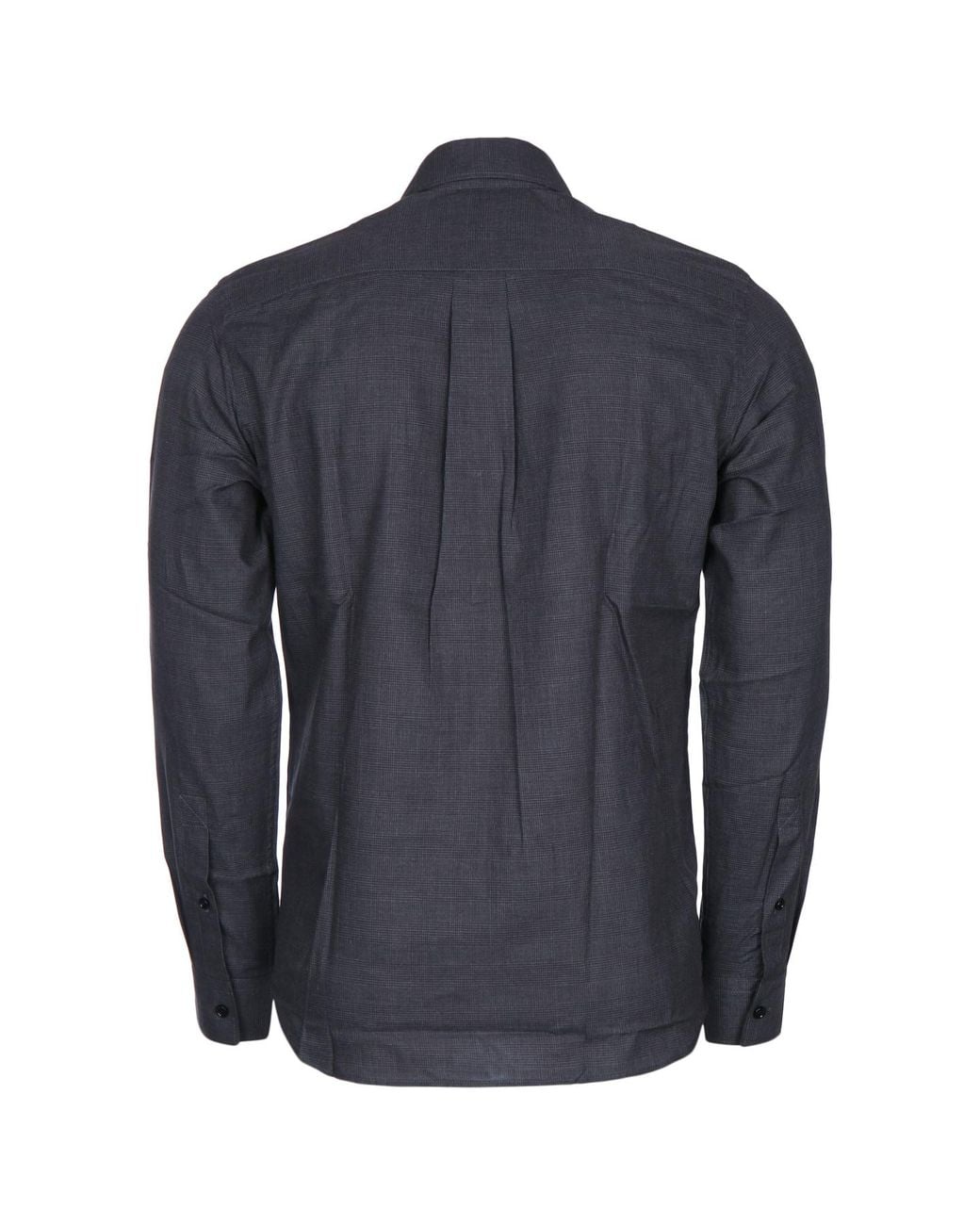 Burberry Blue Robert Check Cotton Shirt for men