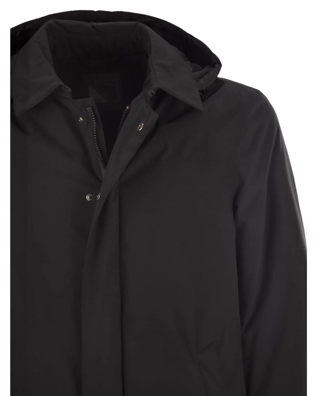 Herno Black Waterproof 2-Layer Laminar Fabric for men