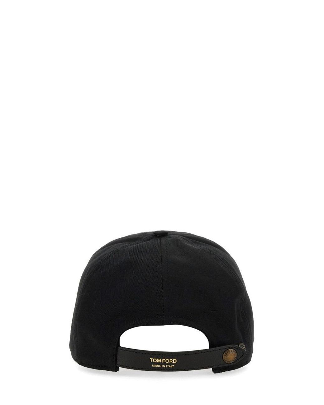 Tom Ford Black Tf Baseball Cap for men