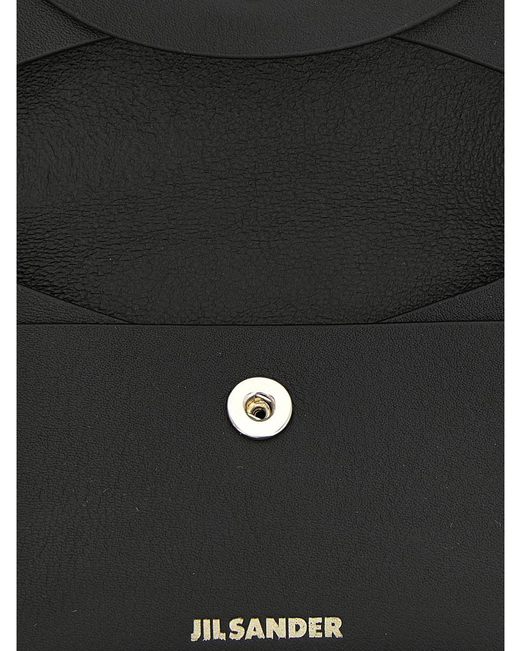 Jil Sander Black 'Folded' Purse for men