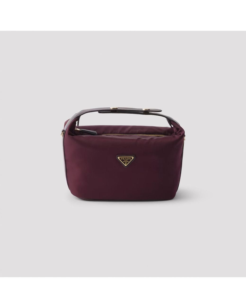 Prada Purple Bordeaux Chérie Mini Re-Nylon Bag