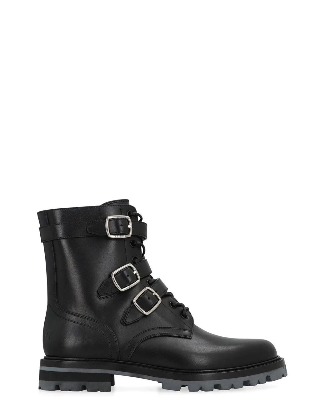 Céline Black Maggie Leather Lace-Up Boots for men