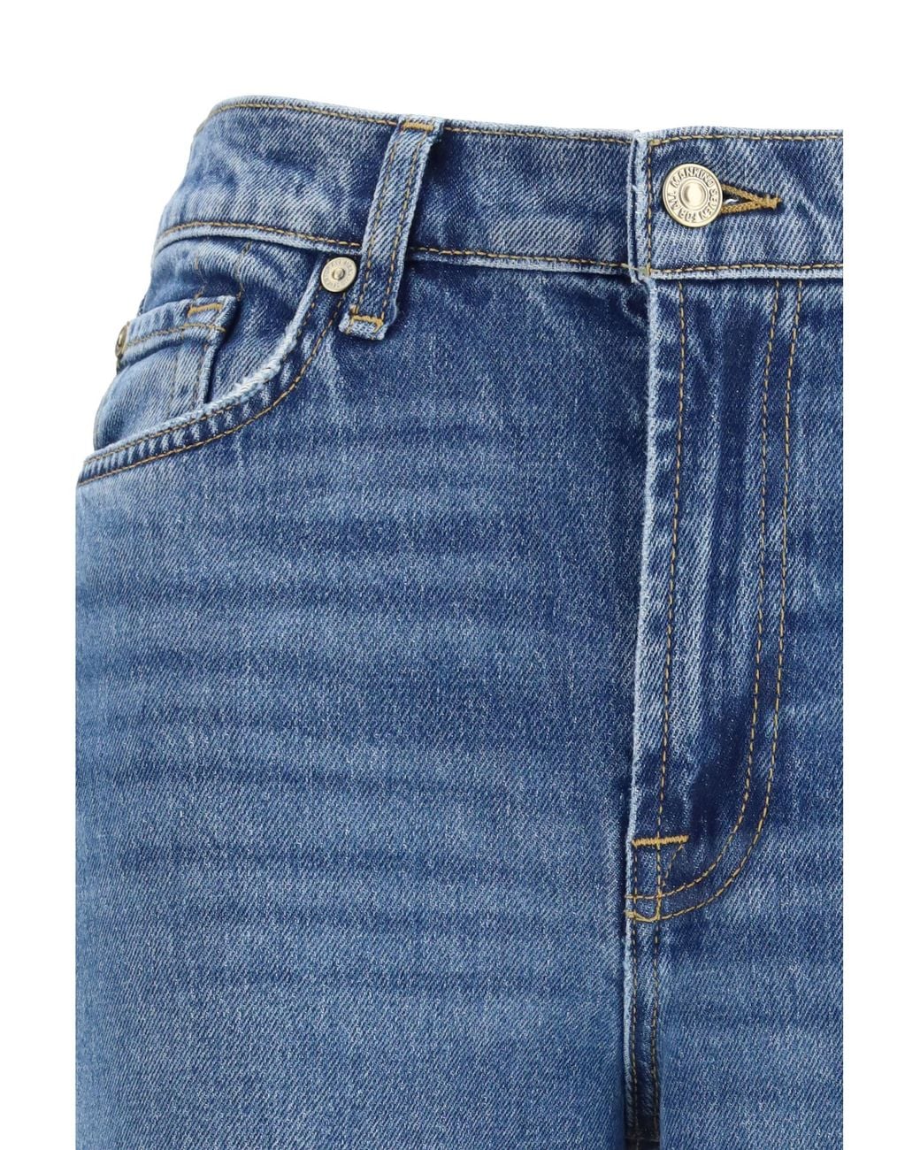7 For All Mankind Blue Retro Flare Jeans
