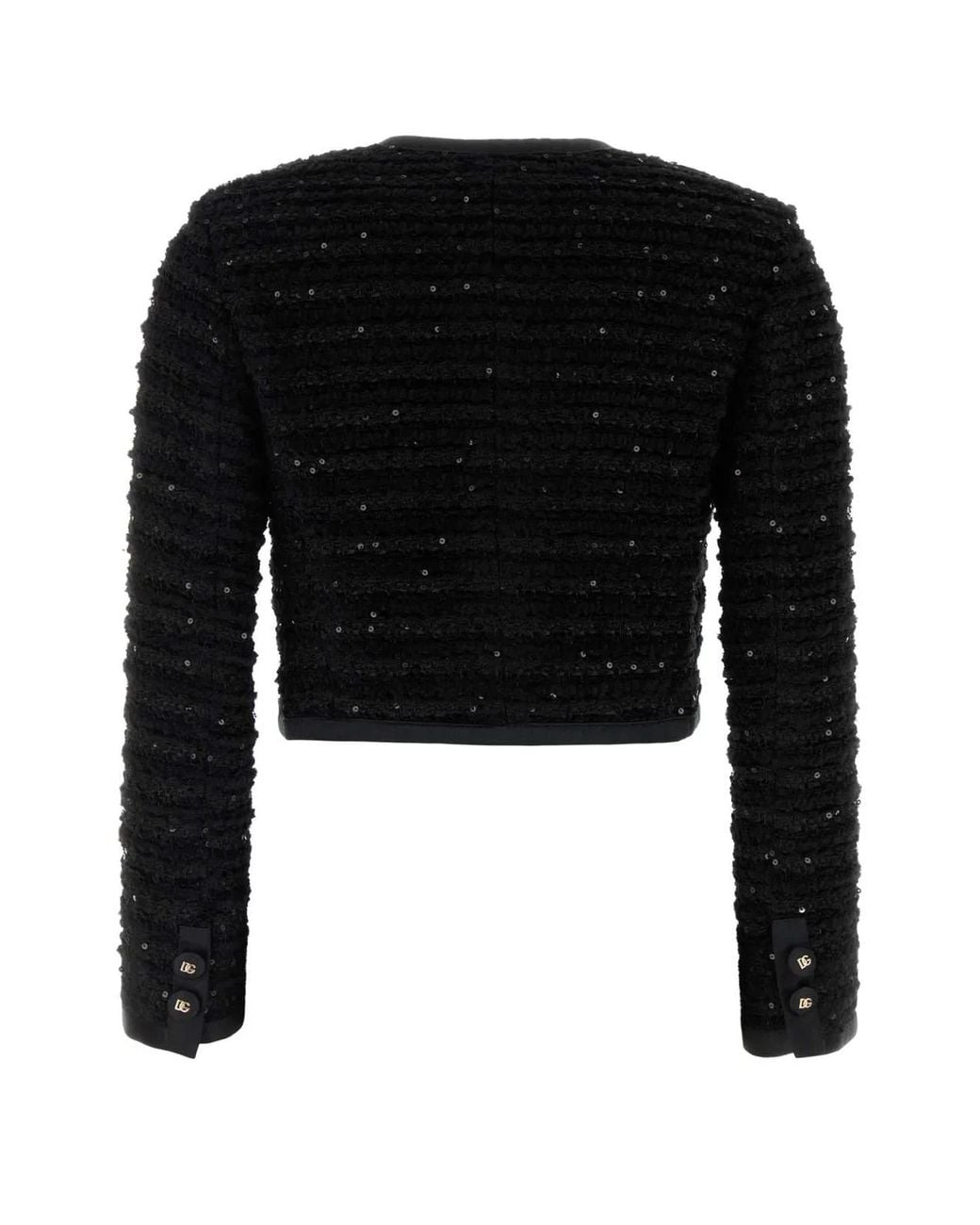 Dolce & Gabbana Black Tweed Blazer