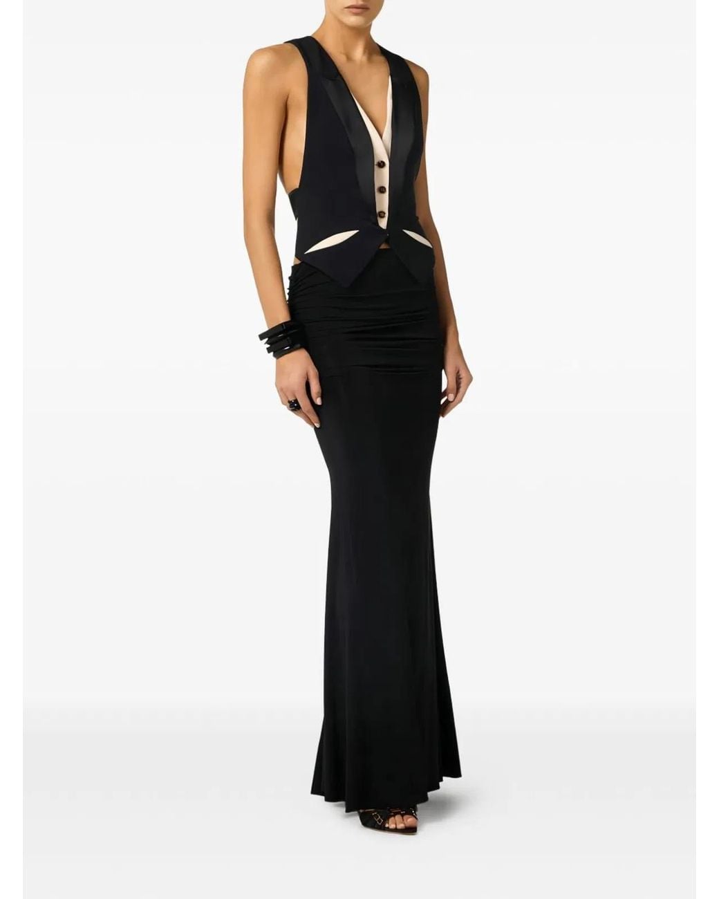 Elisabetta Franchi Black Polyamide Skirt