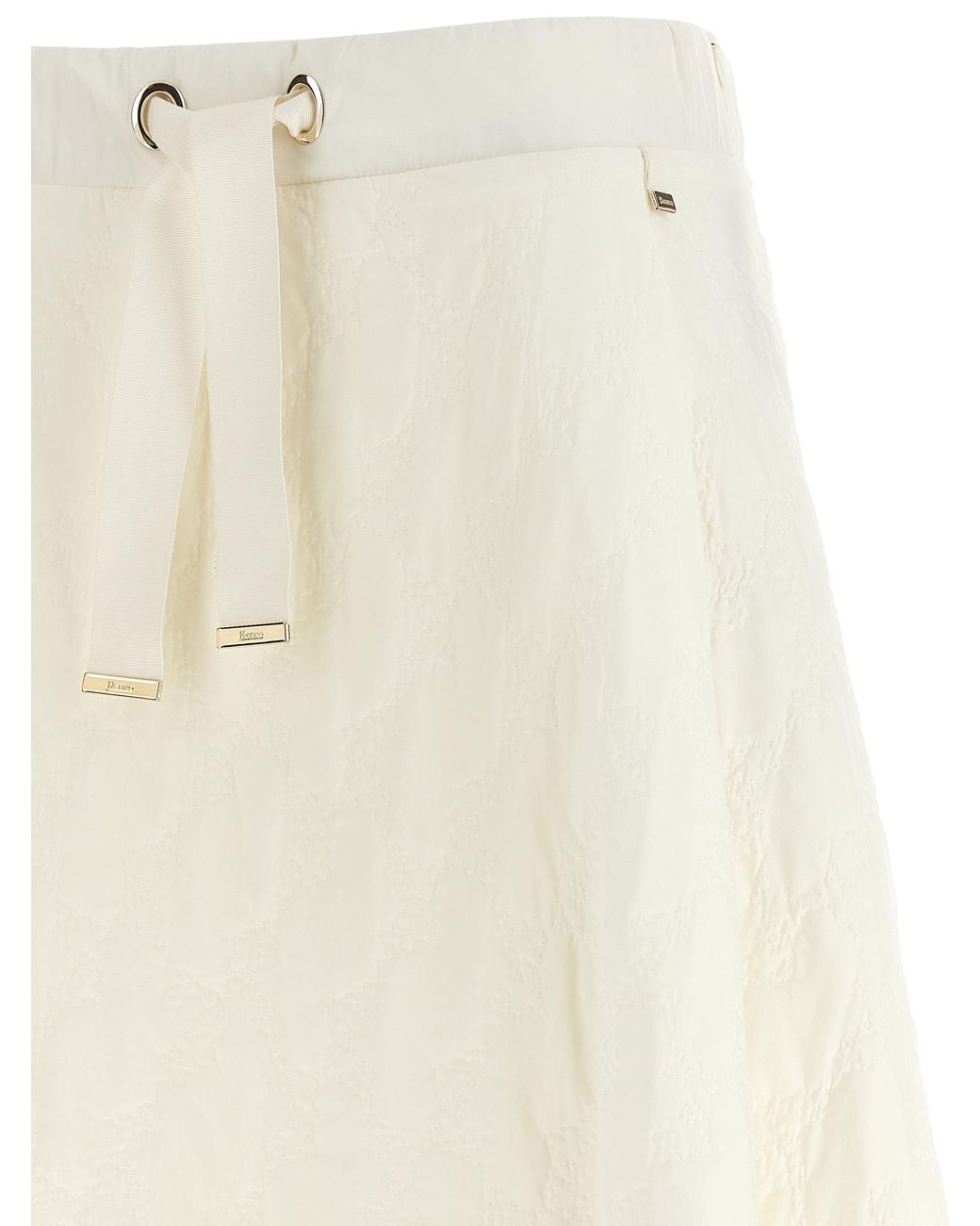 Herno White A-Line Skirt
