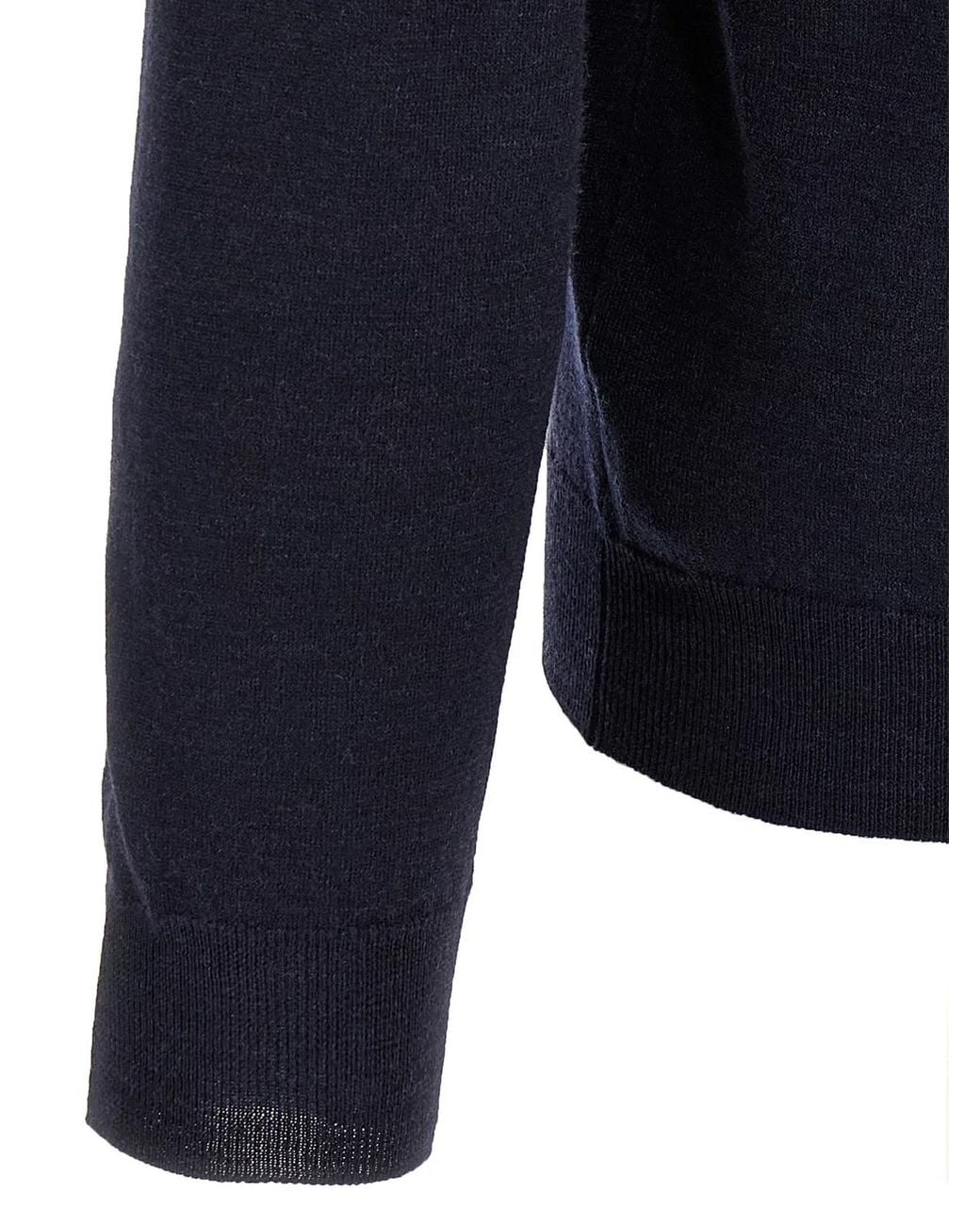Zanone Blue Flexwool Wool Sweater for men