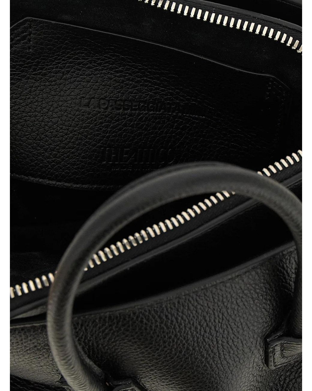The Attico Black 'La Passeggiata Mini' Handbag