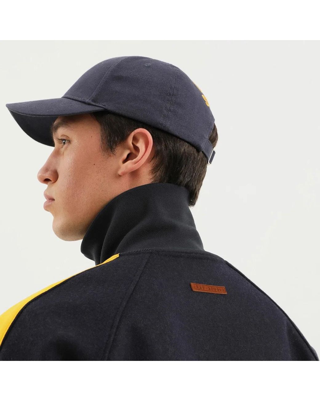 1989 STUDIO Black Jacket With Side Stripes for men