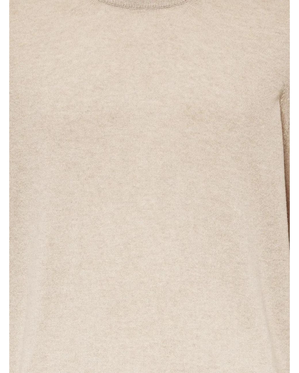 Brunello Cucinelli Natural Cashmere Sweater for men