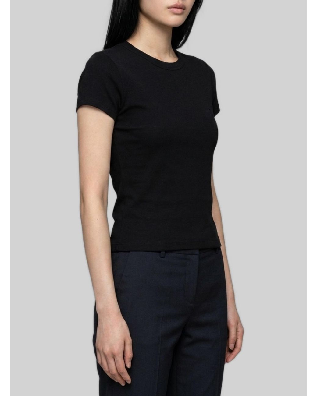 Saint Laurent Black Cassandre T-Shirt