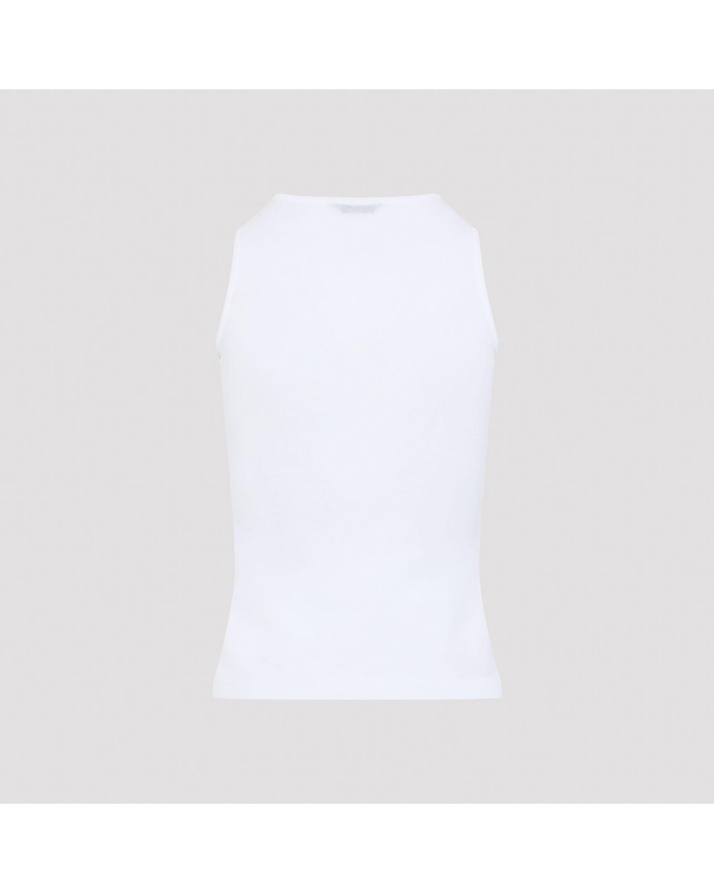 Balenciaga White Logo Tank Top