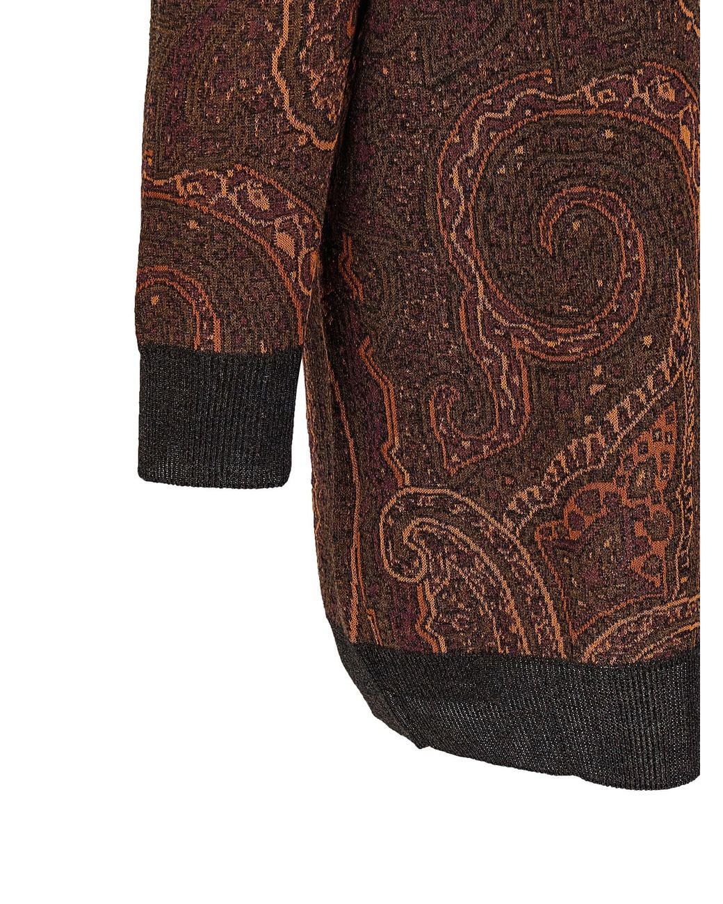 Etro Brown Cardigan Paisley