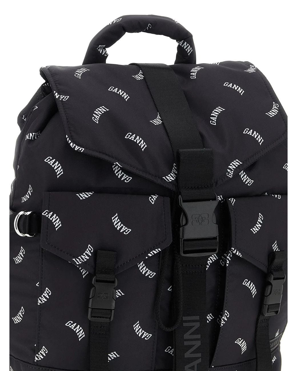 Ganni Black 'Re-Tech' Backpack