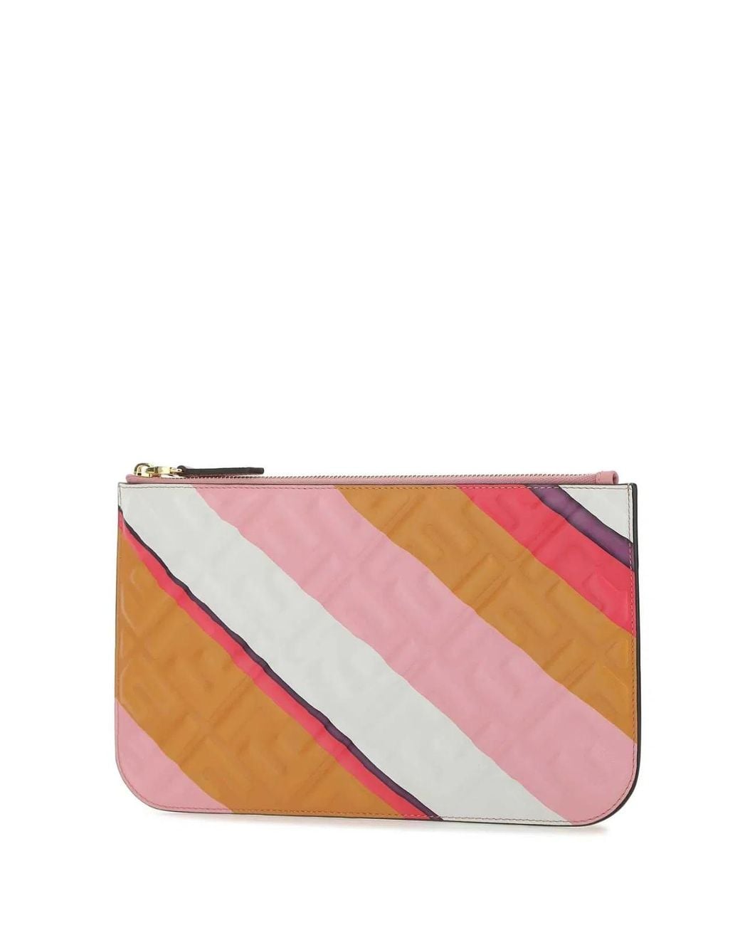 Fendi Pink Leather Clutch