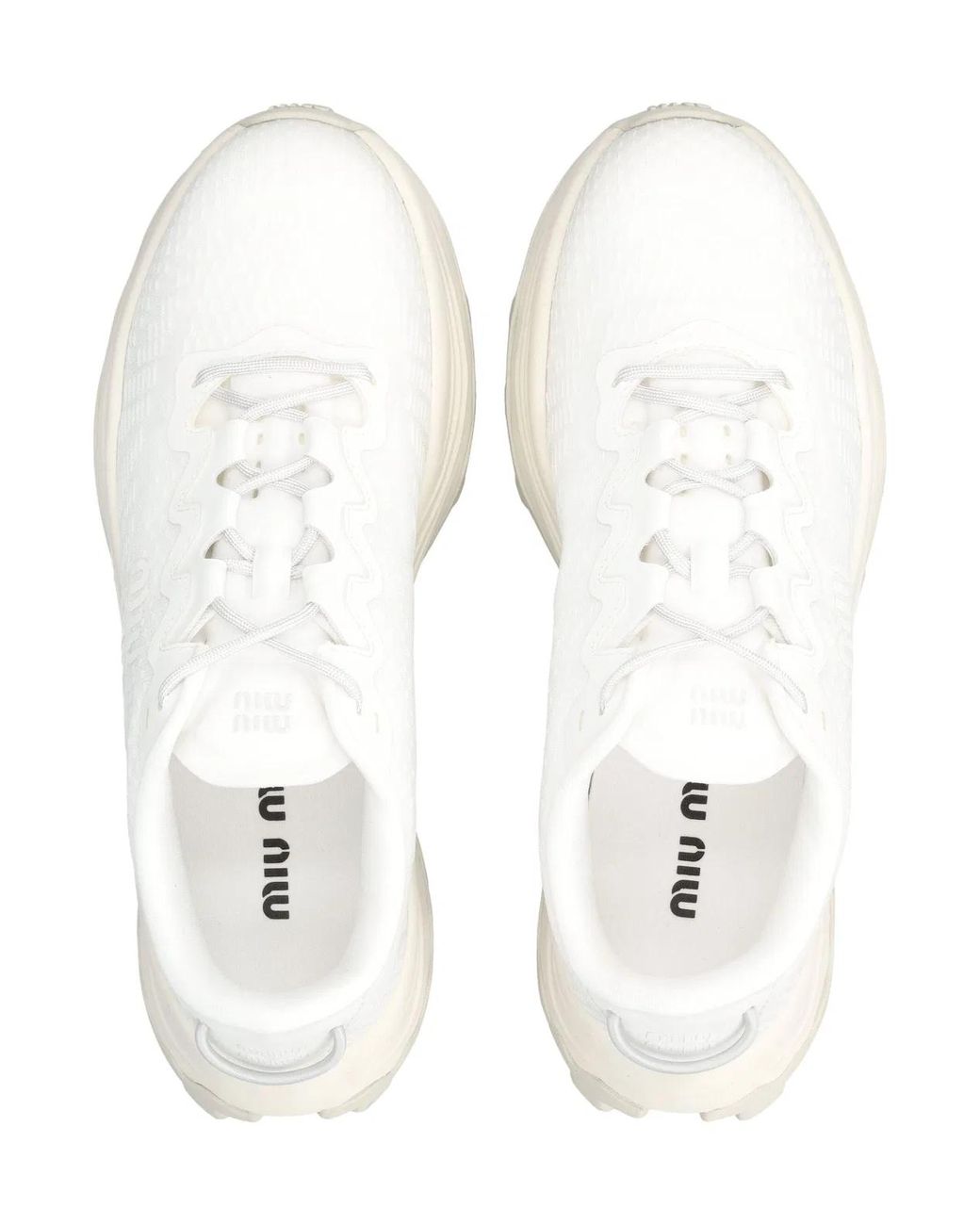 Miu Miu White Energy Tech Sneakers