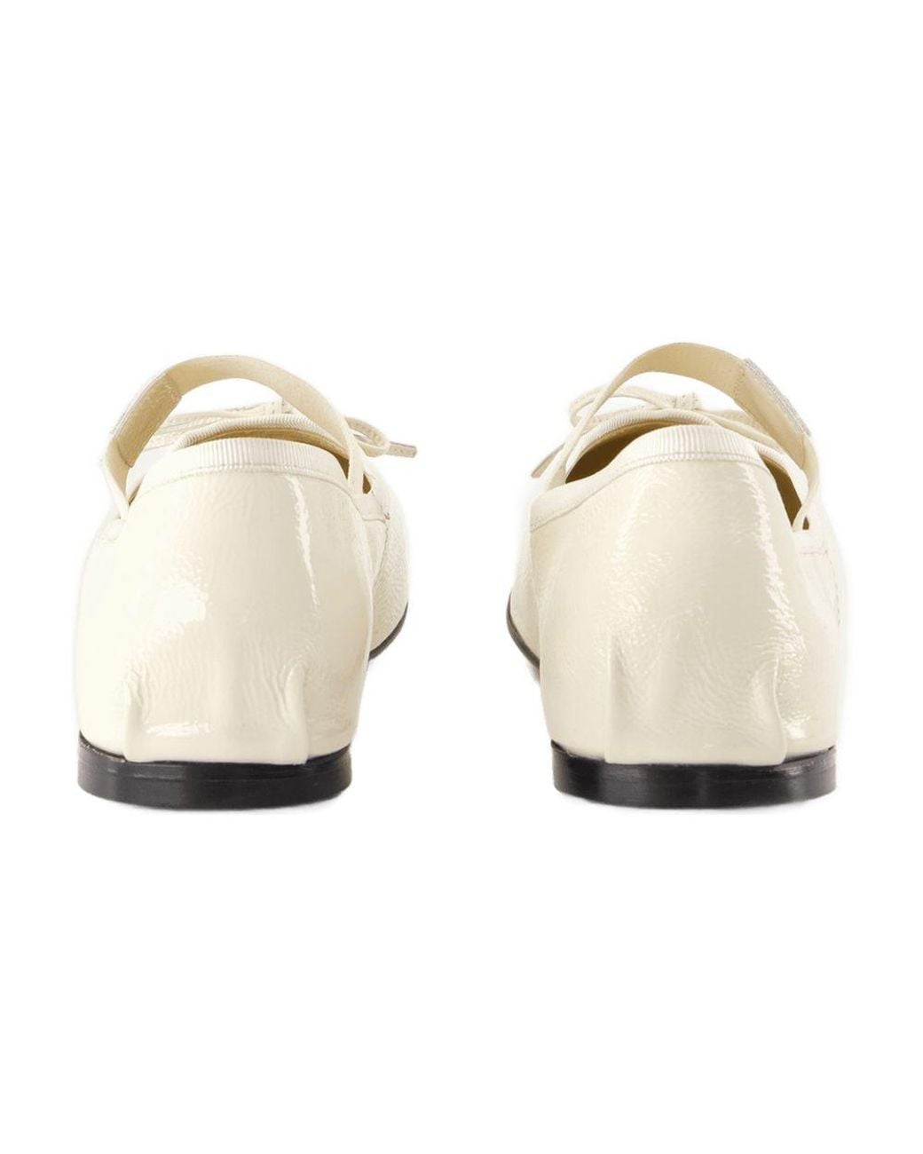 Anine Bing White Ballerinas Jolie