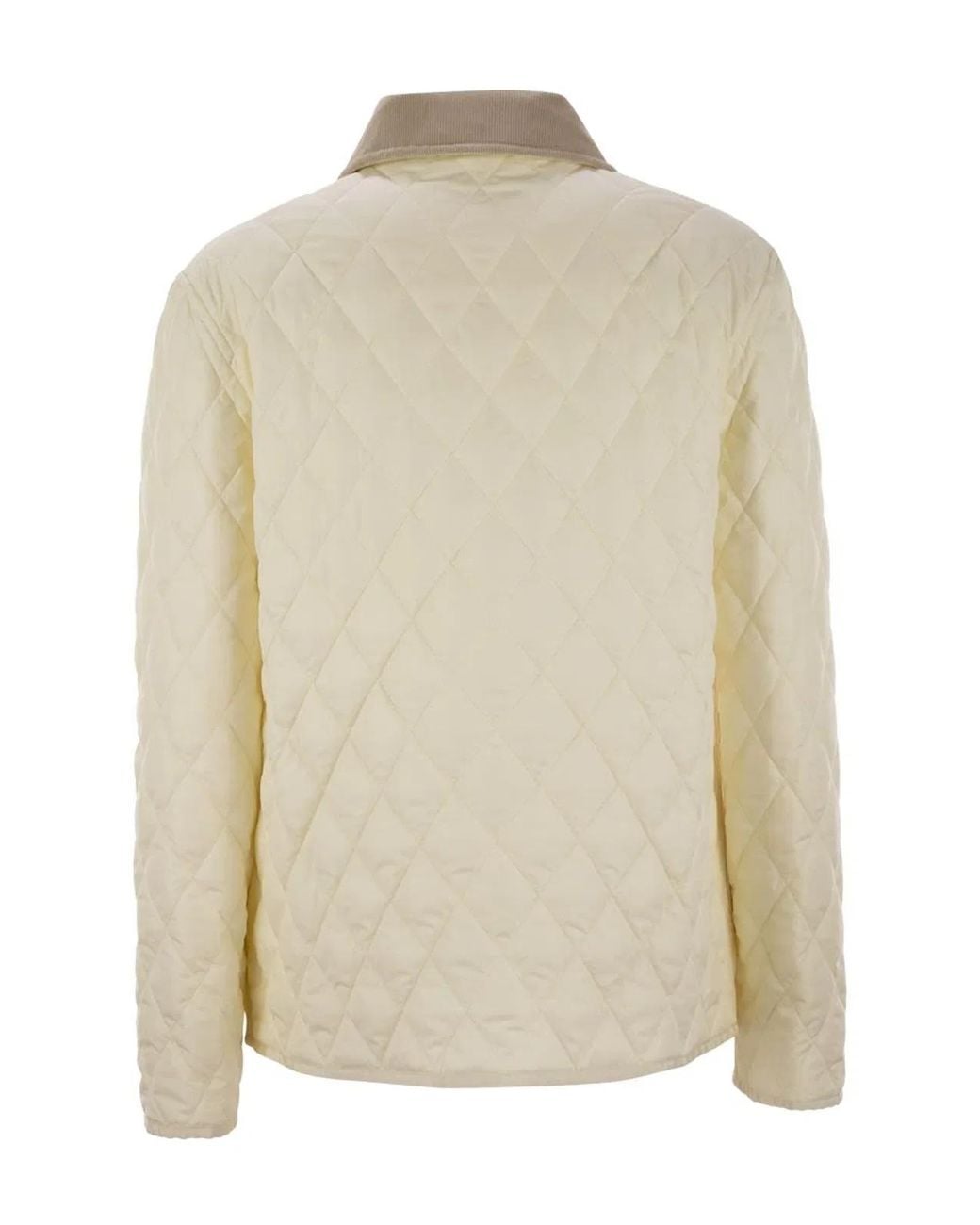 Fay Natural Diamond Quilted Nylon Shirt Jacket