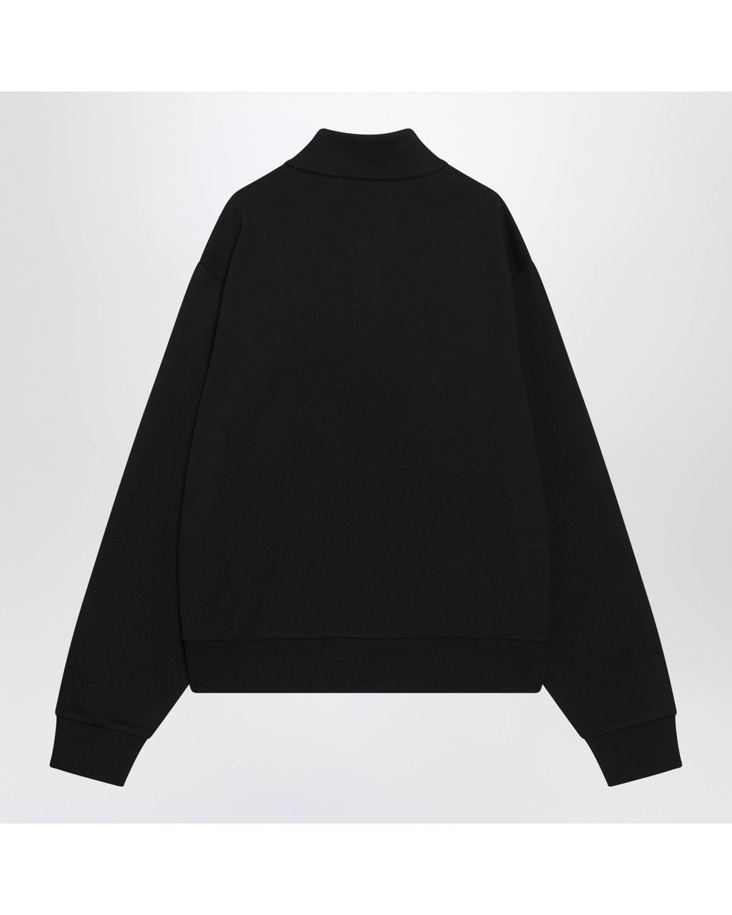 Moncler Black Halfzip Sweatshirt for men