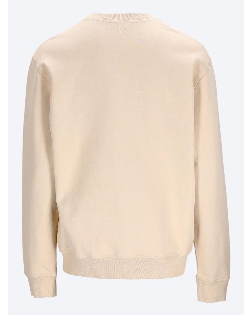 AMI Natural Contrast Heart Motif Sweatshirt for men
