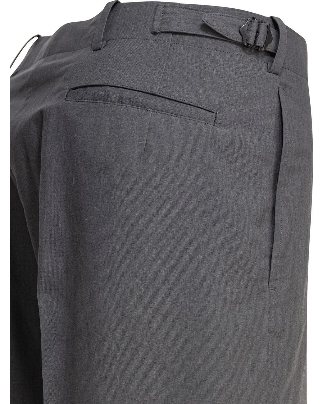 Kaptain Sunshine Gray Wool Trousers for men