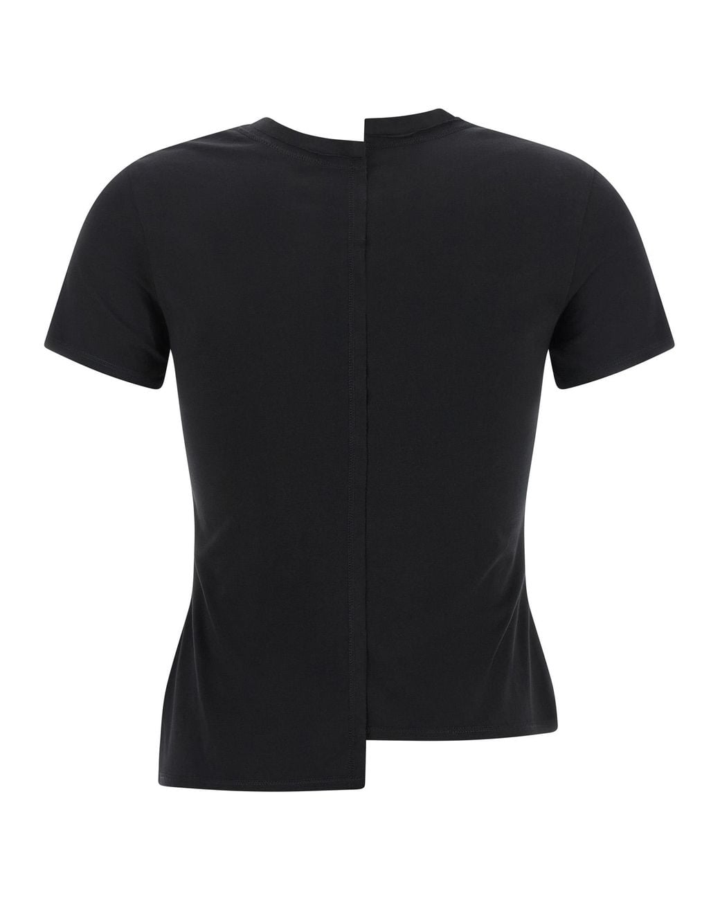 Y-3 Black Asymmetric T-Shirt