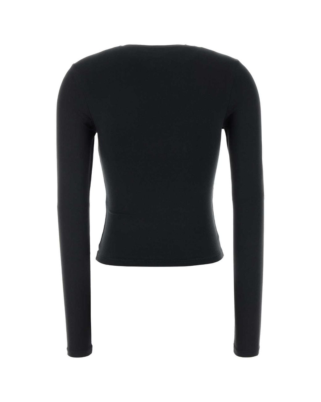 Skims Black Stretch Cotton Mini T-Shirt