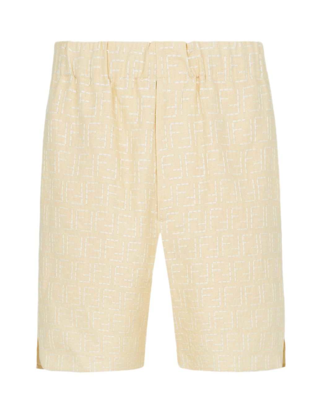 Fendi Natural Linen Bermuda-Shorts for men