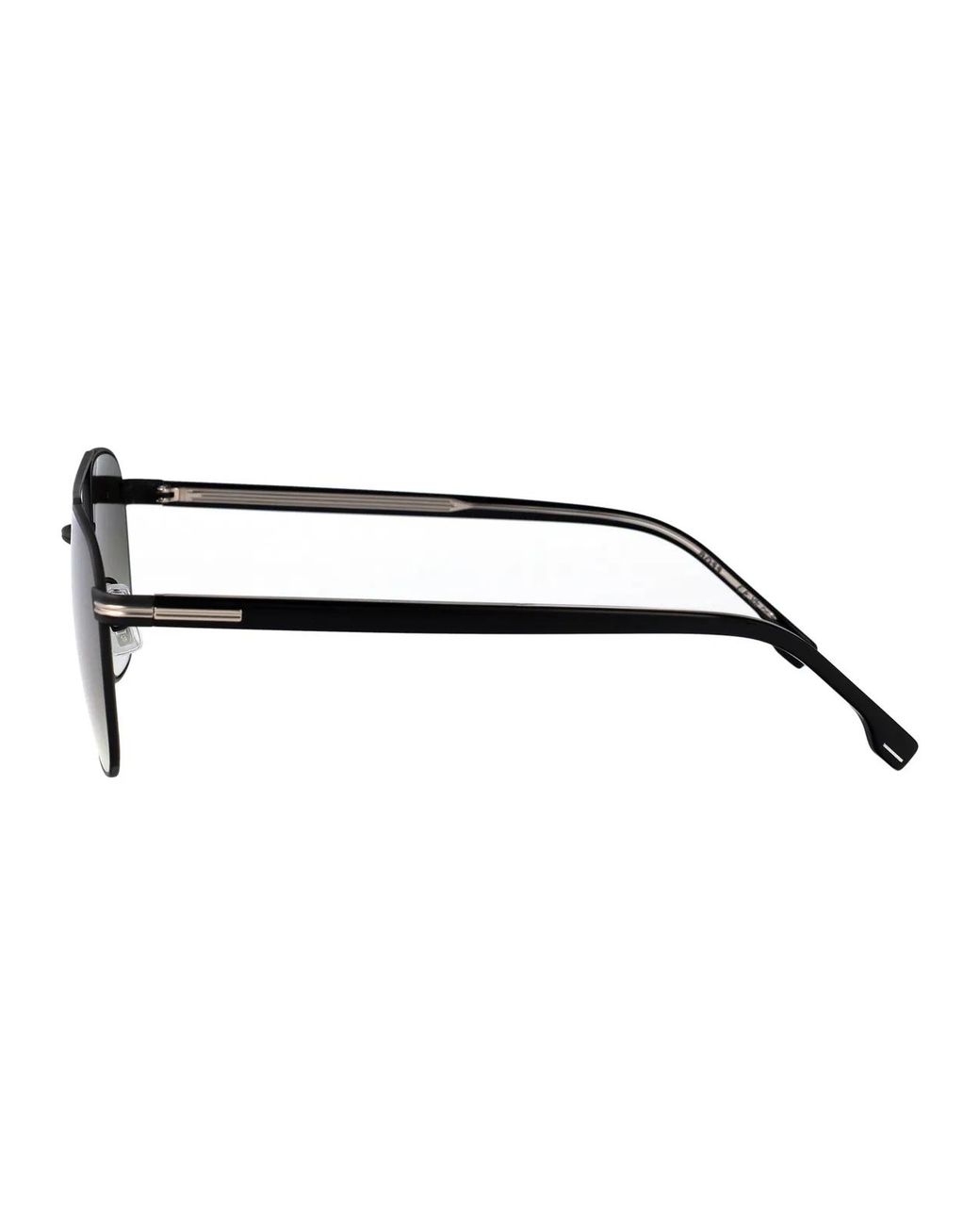 Boss Green Matte Stainless Steel Sunglasses for men