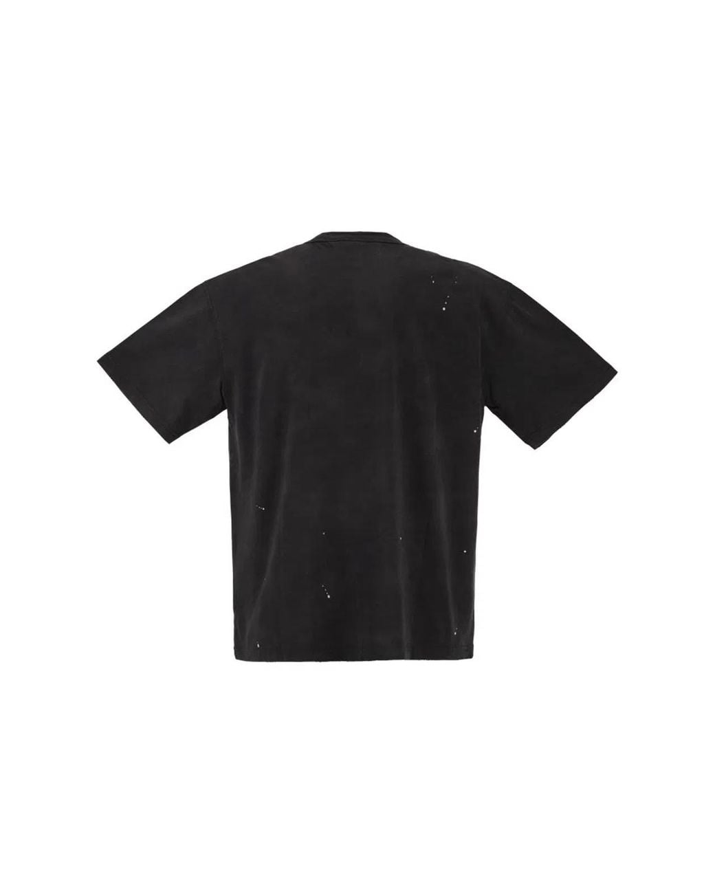 Carhartt Black Organic Cotton T-Shirt With Spray Effect Logo