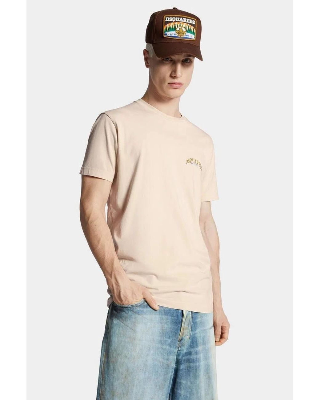 DSquared² Natural Cotton T-Shirt for men