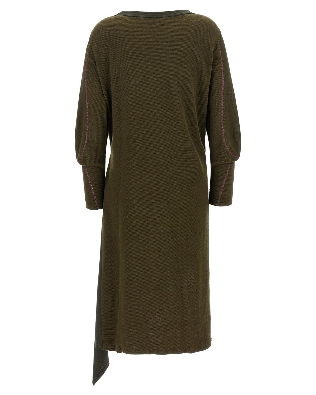 Kiko Kostadinov Green 'Edler Godet' Dress