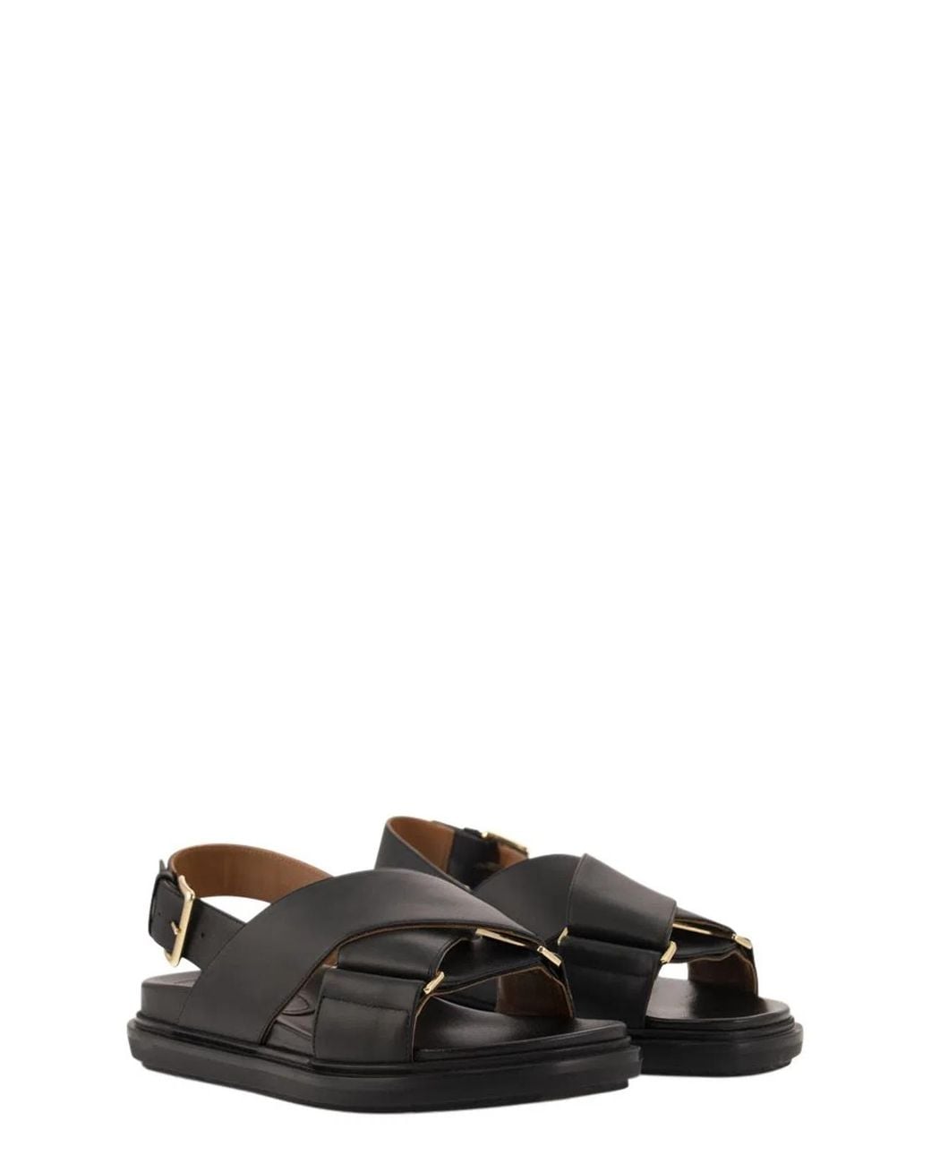 Marni Blue Fb Criscross Sandals