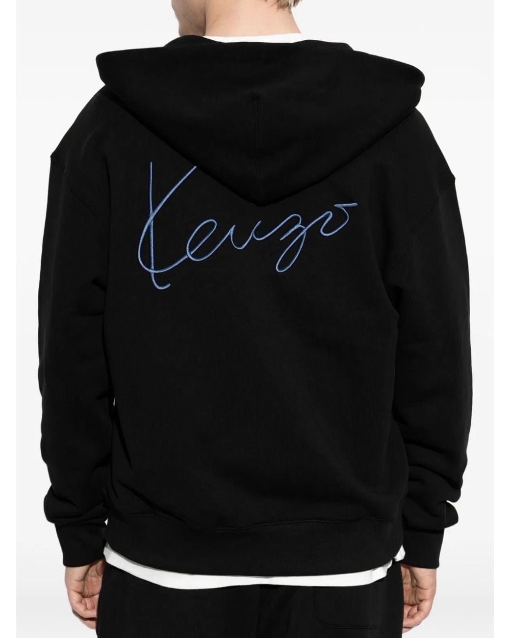 KENZO Black Cotton Sweaters for men