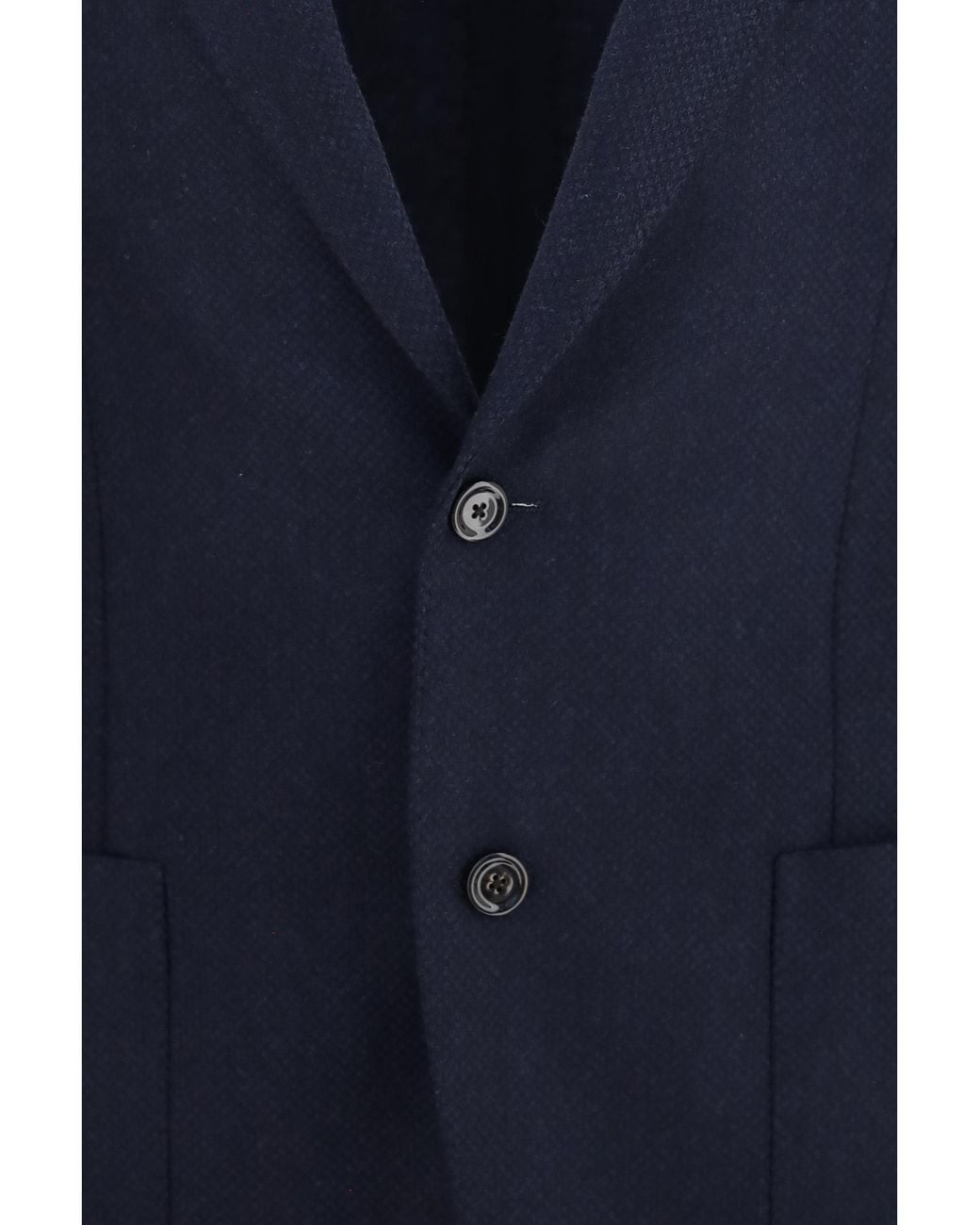 Lardini Blue Single-Breasted Wool And Cashmere Jacket for men