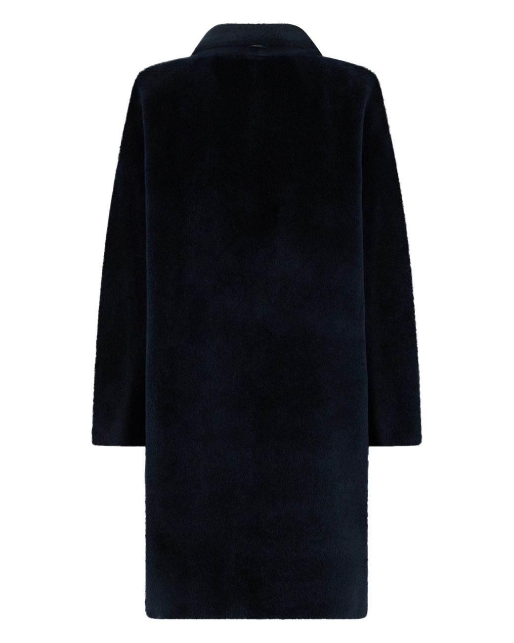 Max Mara Blue S Max Mara Double-Breasted Wool And Alpaca Coat