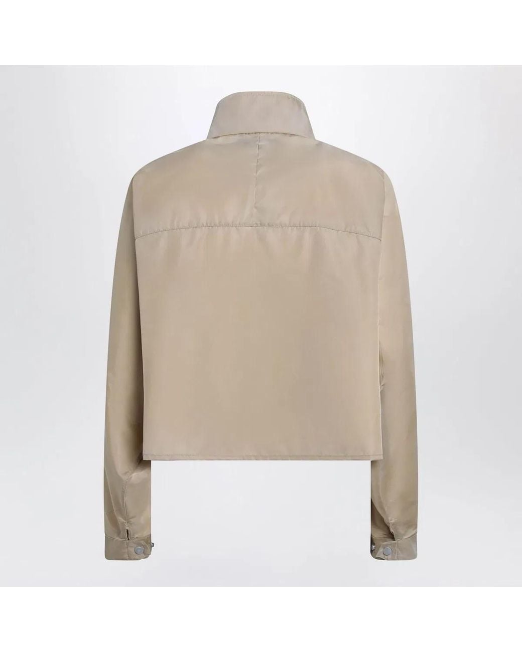 Prada Natural Short Renylon Raincoat