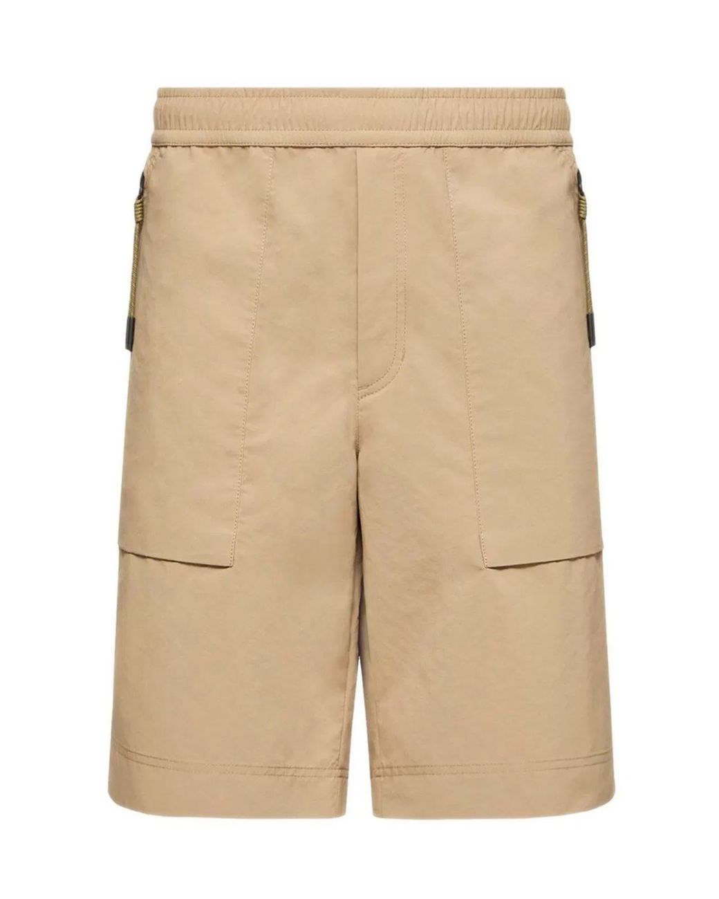 Moncler Natural Technical Froissé Shorts for men