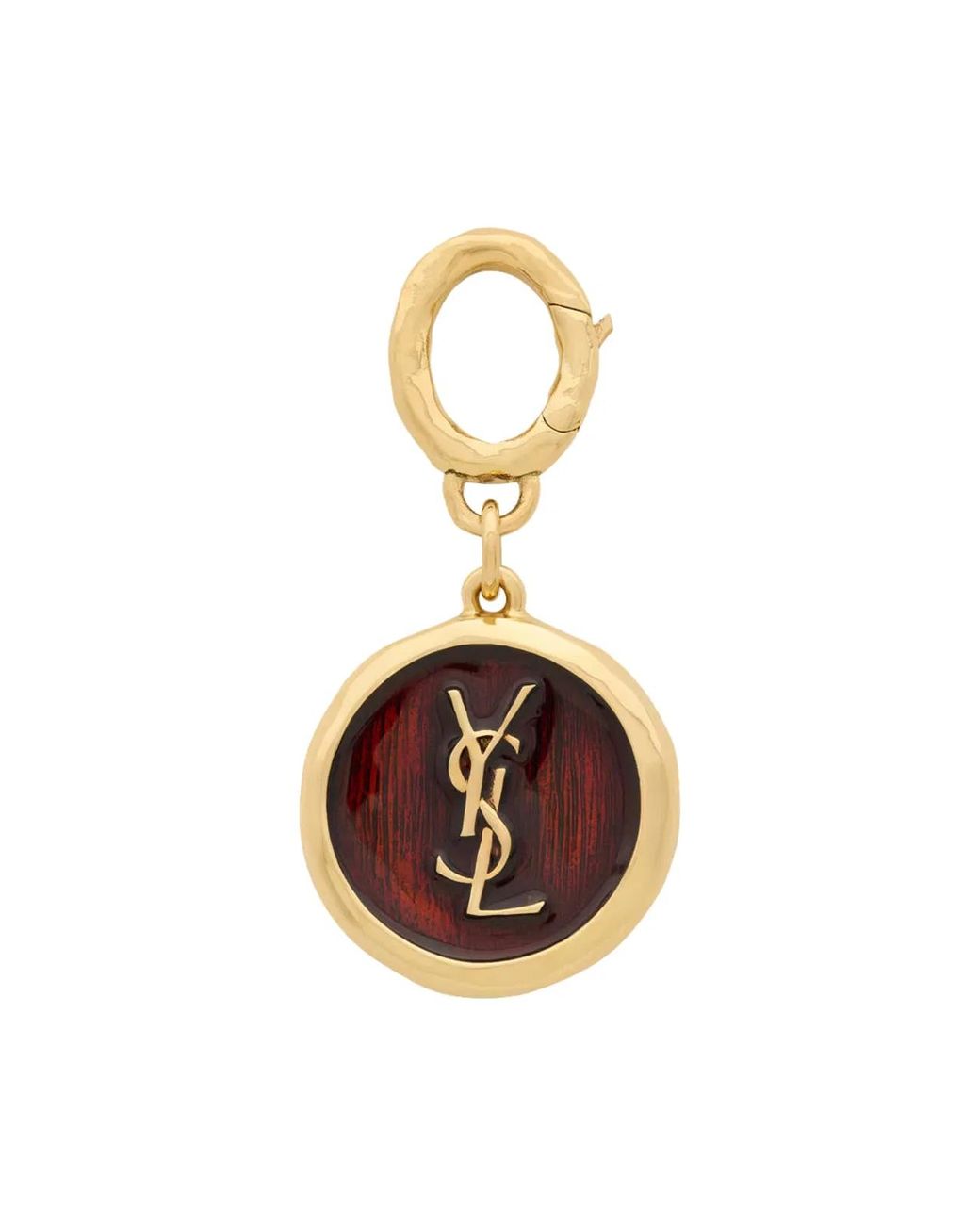 Saint Laurent Metallic Cassandre Charm
