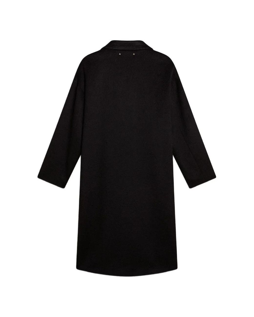 Golden Goose Deluxe Brand Black Single-breasted Cocoon Coat