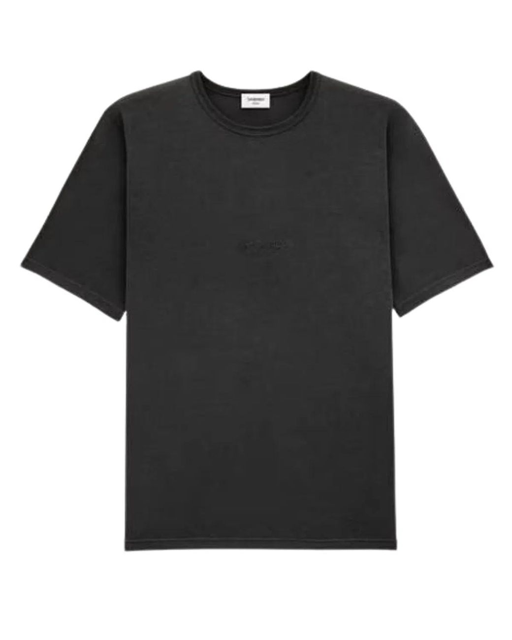 Saint Laurent Black Cotton T-Shirt for men