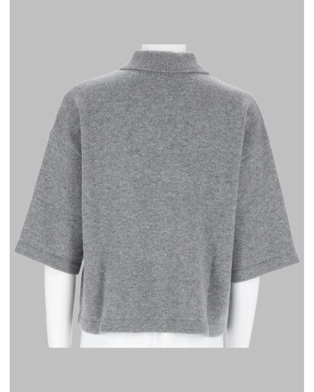 FRAME Gray Polo Shirt The Academy Cashmere