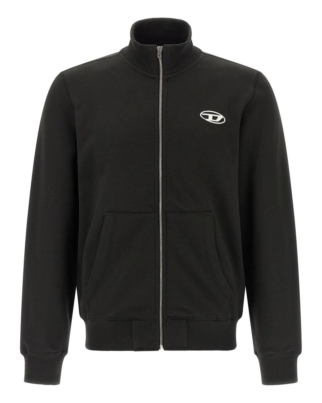 DIESEL Black 'S-Ginn-Zip-Iod' Sweatshirt for men