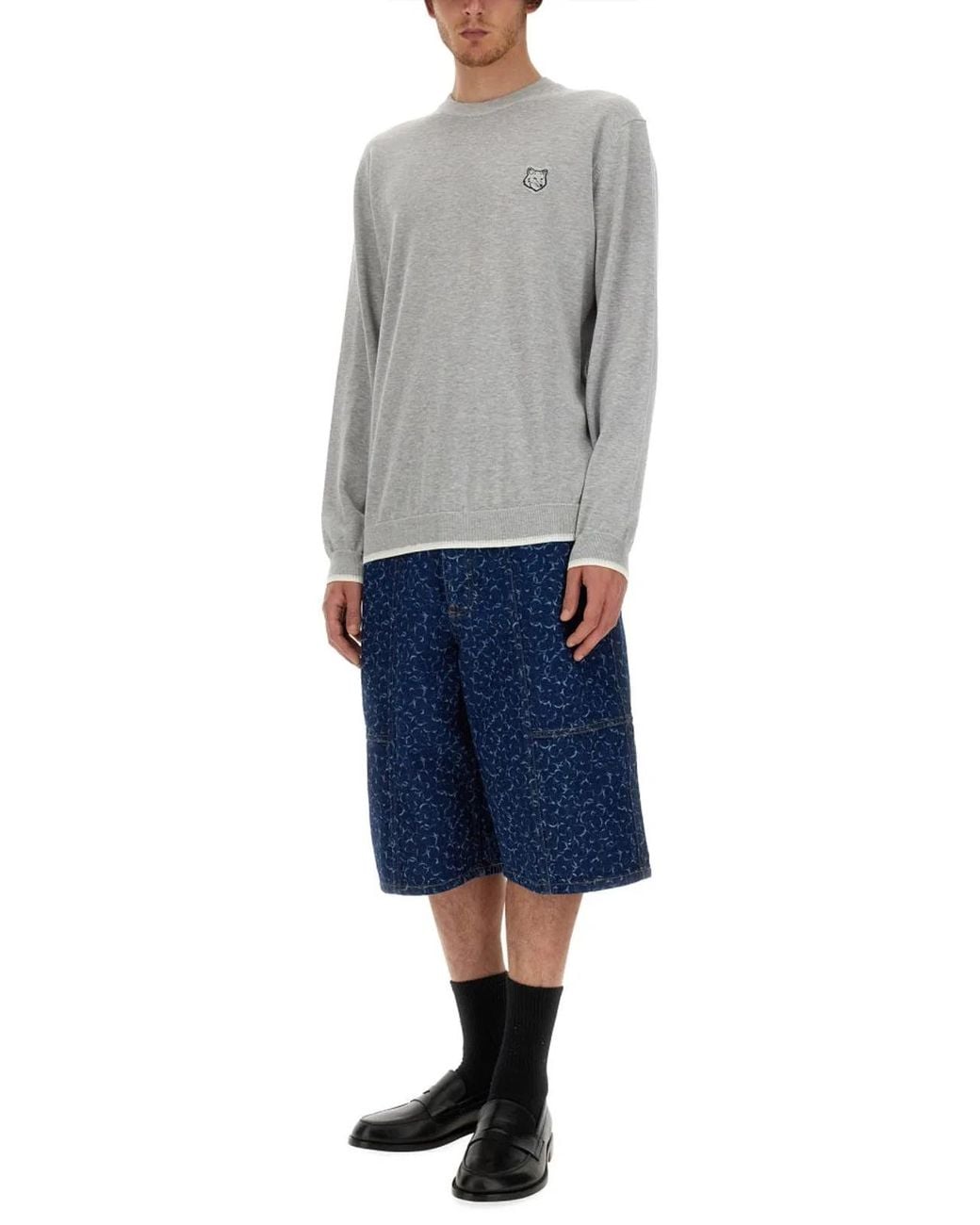 Maison Kitsuné Gray Sweatshirt for men