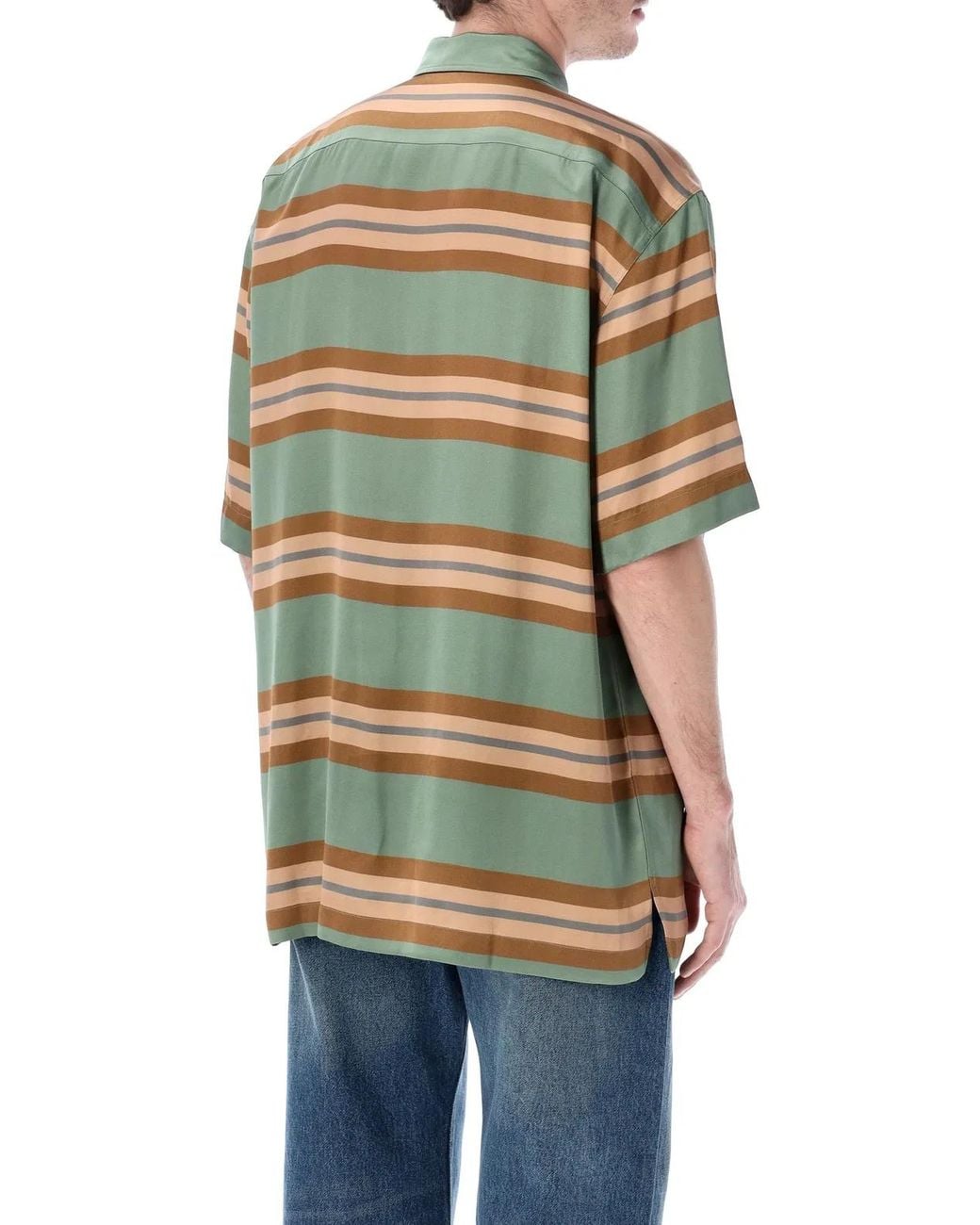 Dries Van Noten Green Cassidye Viscose Shirt for men