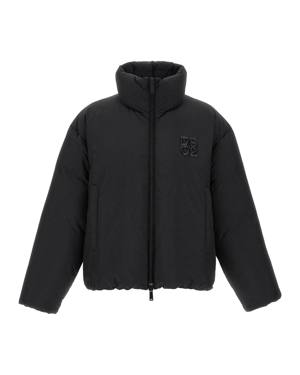 DSquared² Black ² Polyester Full-Length Jacket for men