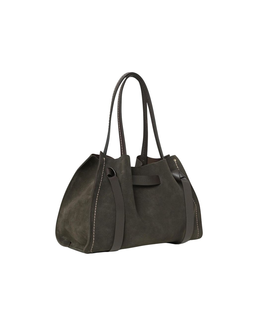 VISONA Black Visona Leather Handbag
