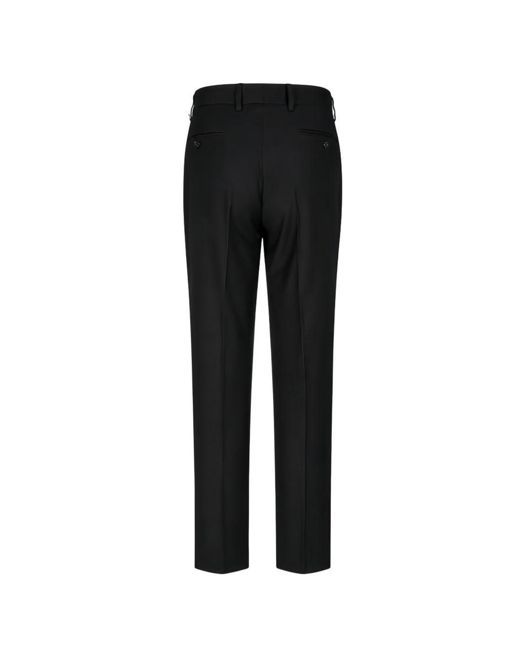 Manuel Ritz Black Wool Elastane Trousers for men