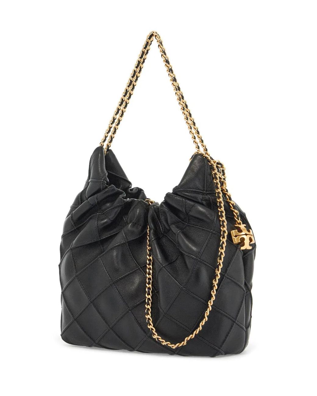 Tory Burch Black Fleming Mini Shoulder Bag
